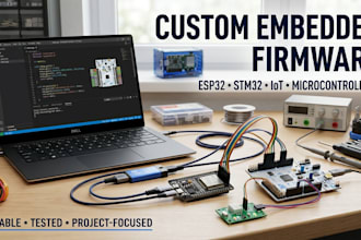 create custom firmware for embedded systems, iot devices and microcontrollers