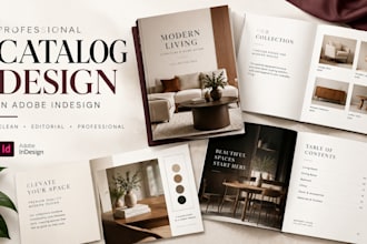 design professional catalog design in adobe indesign