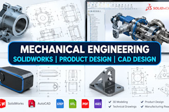 do mechanical engineering, solidworks, product design, cad design