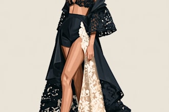 draw a fashion illustration