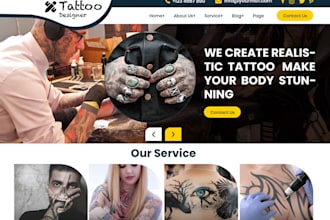build squarespace tattoo artist piercing studio website body art studio website