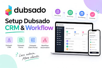 setup dubsado crm dubsado forms dubsado client portal workflow