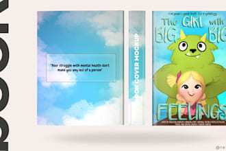 design an eye catching and creative book cover for kids