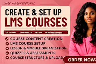 create course content on talentlms, learnworld, graphy, moodle and wordpresslms
