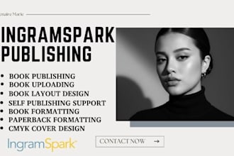 handle ingramspark publishing, book formatting, and print ready cover design
