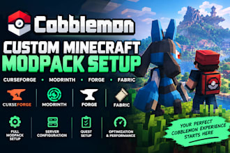 create custom minecraft cobblemon curseforge modrinth forge fabric setup quest