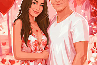 design couple portrait wedding portrait