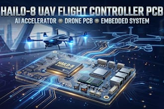 design uav flight controller pcb hailo 8 ai accelerator drone embedded system