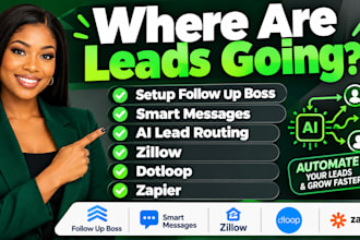 setup follow up boss smart messages ai lead routing zillow dotloop zapier