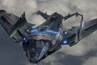 design futuristic 3d spaceships, vehicles and hard surface assets