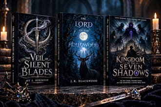 do book cover design,dark fantasy cover, ebook cover kdp cover