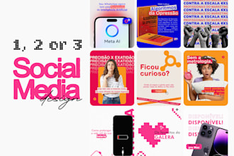 do 1, 2 or 3 social media design