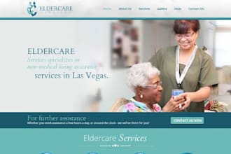 design wix home care website senior care caregiver agency intake form website