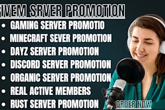 promote your discord server for minecraft fivem rust and dayz