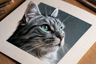 design custom pet portrait