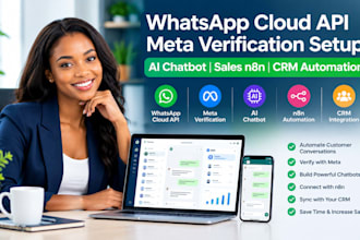 setup whatsapp cloud API meta verification setup ai chatbot sale n8n automation