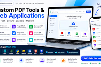 build a custom PDF converter or document processing web app