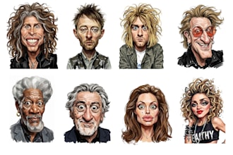 create high quality caricature illustration with ai