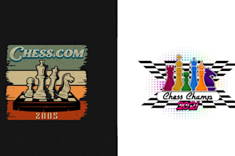 design awesome attractive chess   logo with express delivery