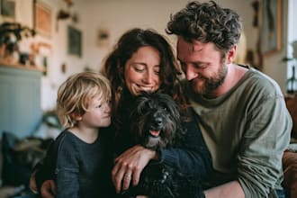 draw a realistic family or group portrait from a photo