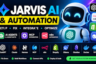 fix jarvis ai assistant jarvis ai agent hermes shopify claude mcp n8n automation