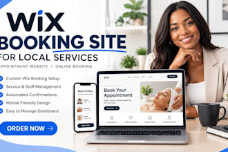 build a wix booking site for local services, appointment website, online booking