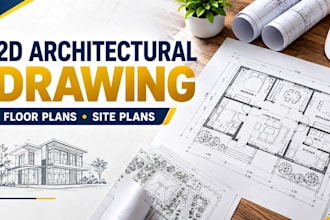 draw 2d city permit architectural drawing site plan renovation real estate plan