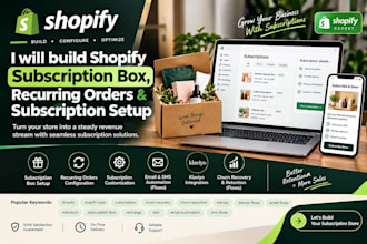 build shopify subscription box, recurring orders and subscription setup
