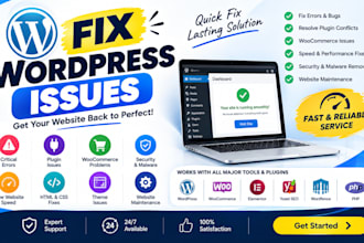 fix wordpress issues wordpress bug fix wordpress error wordpress bug