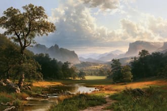 landscape oil painting art