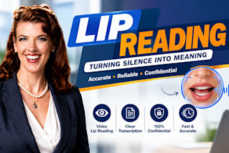 lip read and accurately transcribe silent or unclear videos