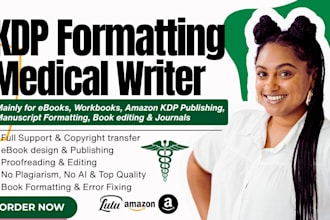 write medical ebook, manuscript formatting, kindle ebook formatting, workbook