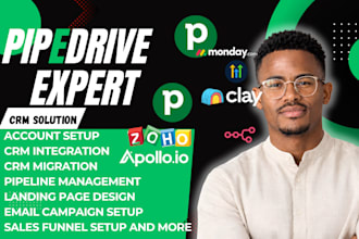 setup pipedrive CRM automation sales pipeline workflow zapier make integration
