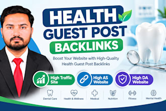 build health guest post backlinks on health blog sites