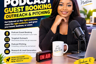 provide podcast opportunities, outreach, promotion and growth strategy