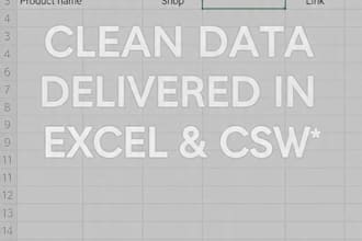 scrape data from any website to excel in 24 hours