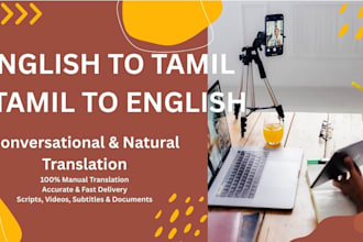 do professional english to tamil and tamil to english translation