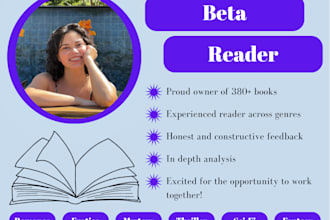 beta read your fiction book