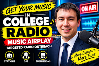 promote your music to college radio stations for airplay