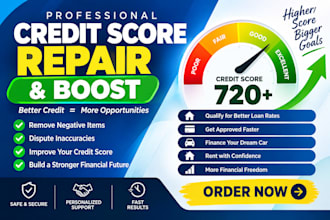 boost your credit score with expert credit repair and dispute letters