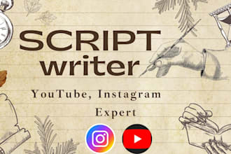 write engaging youtube and instagram video scripts