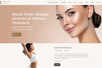 create wix med spa website aesthetic clinic website beauty healthcare website