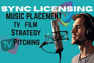 consult on sync licensing and TV film music placement strategy