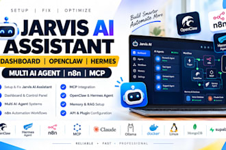 setup fix jarvis ai assistant dashboard openclaw hermes multi ai agent n8n mcp