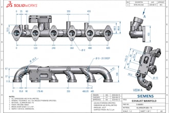 design cnc machined parts, manufacturing ready cad solidworks technical drawing