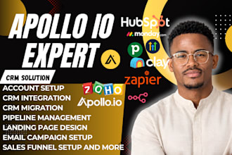 setup apollo clay hubspot CRM monday zoho zapier n8n automation crm automation