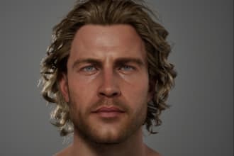 create realistic 3d xgen hair groom for metahuman in unreal engine