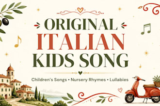 write and sing original italian childrens song or nursery rhyme
