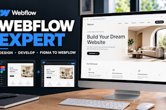 be your webflow expert, design or develop webflow website, figma to webflow