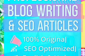 seo blog writing and urdu translation